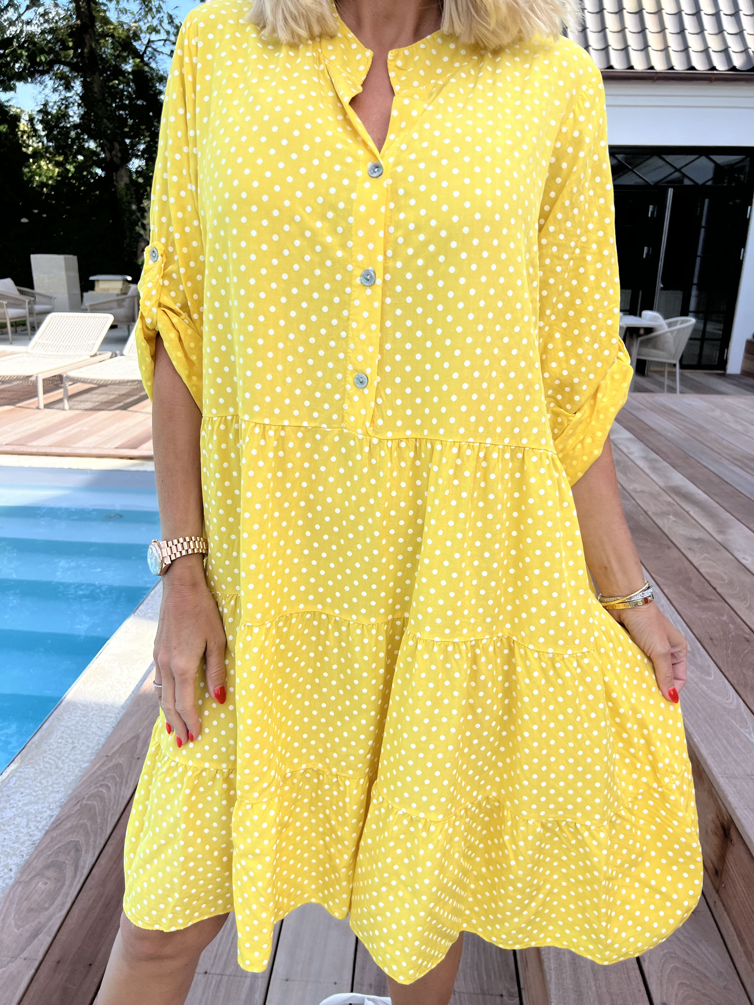 Dotti Short - Kort kjole med lag på lag look i viskose